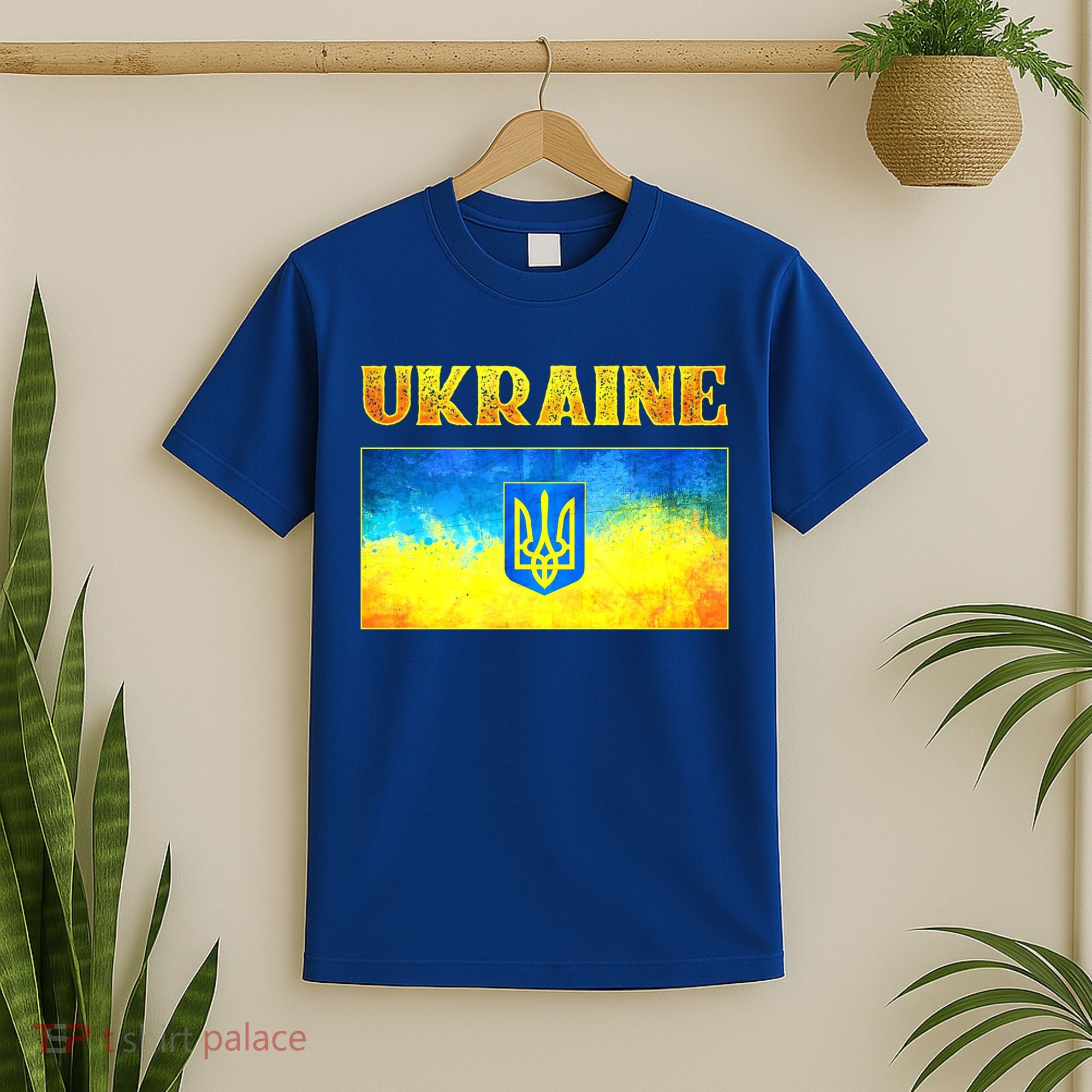 I Stand With Ukraine Gift Ukrainian Flag Ukraine Funny Gift T-Shirt