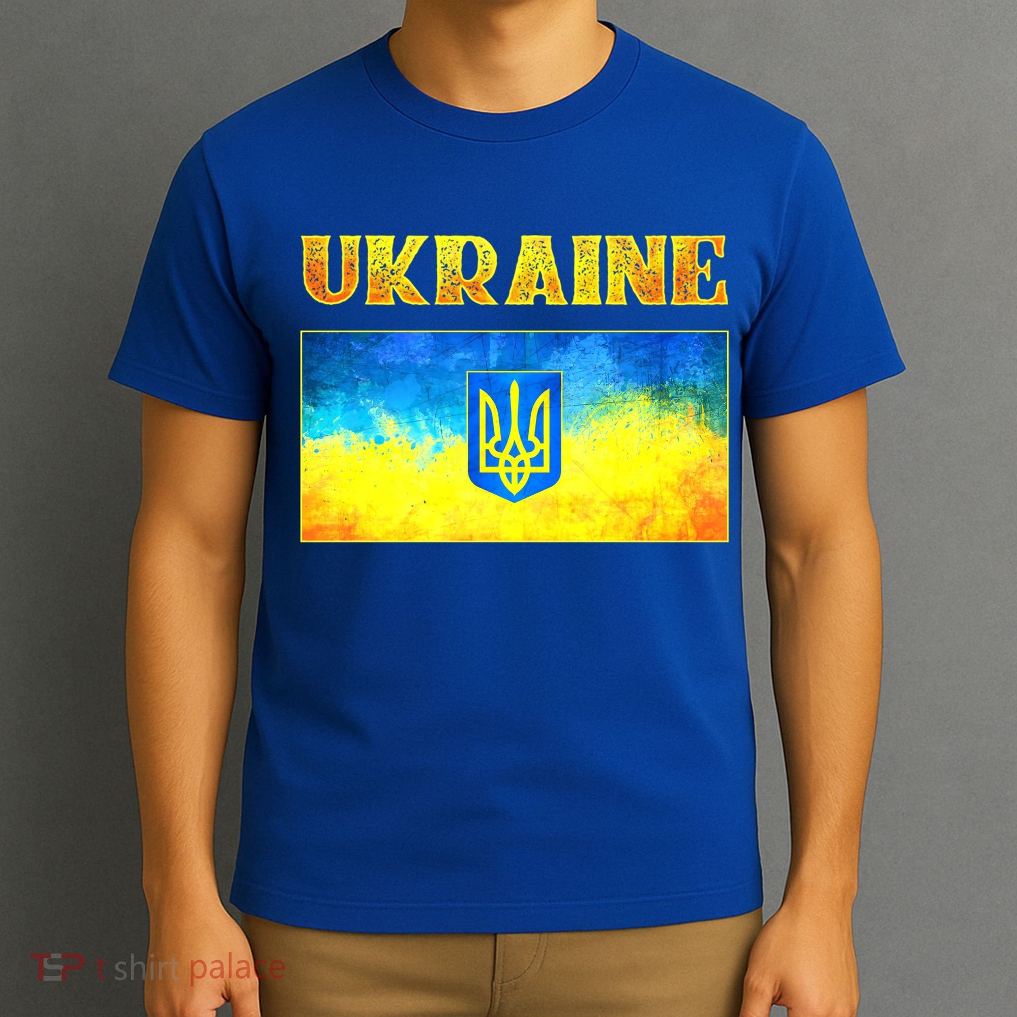 I Stand With Ukraine Gift Ukrainian Flag Ukraine Funny Gift T-Shirt