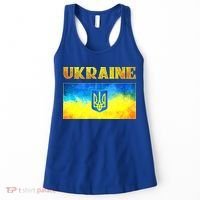 I Stand With Ukraine Gift Ukrainian Flag Ukraine Funny Gift Women's Tank Top thumb 0