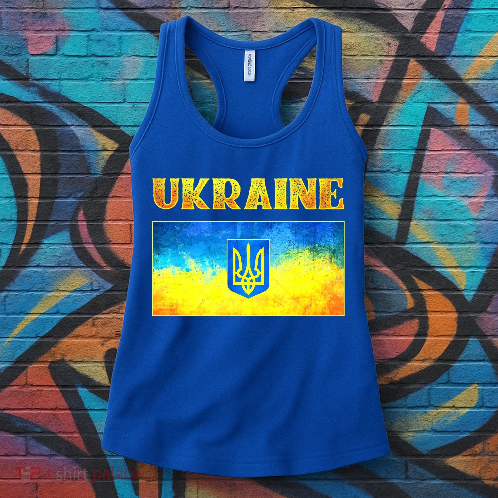 I Stand With Ukraine Gift Ukrainian Flag Ukraine Funny Gift Women's Tank Top