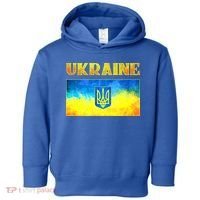 I Stand With Ukraine Gift Ukrainian Flag Ukraine Funny Gift Toddler Hoodie thumb 0