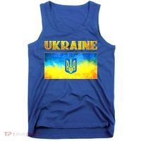 I Stand With Ukraine Gift Ukrainian Flag Ukraine Funny Gift Tank Top thumb 0
