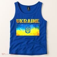 I Stand With Ukraine Gift Ukrainian Flag Ukraine Funny Gift Tank Top thumb 2