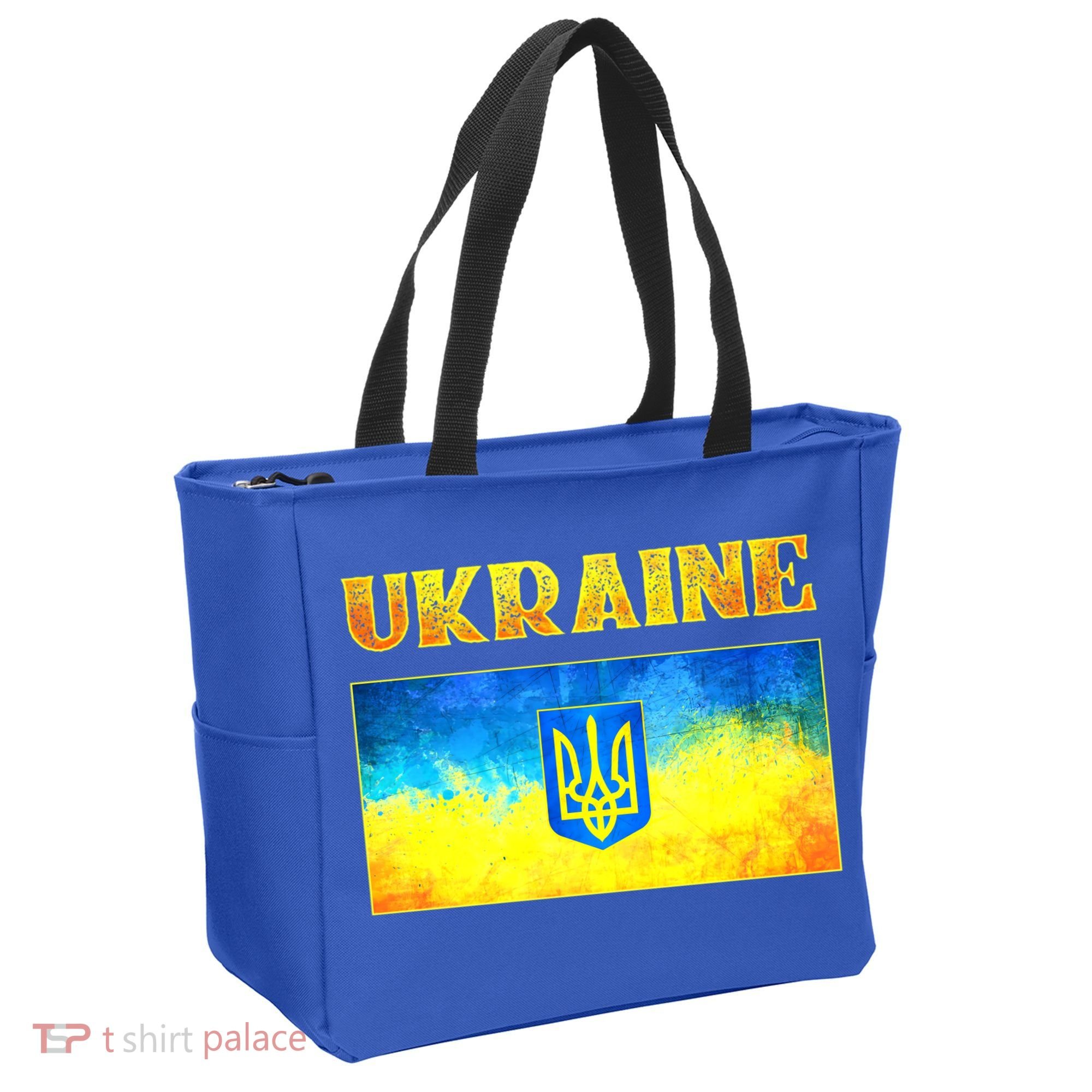 I Stand With Ukraine Gift Ukrainian Flag Ukraine Funny Gift Tote Bag