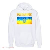 I Stand With Ukraine Gift Ukrainian Flag Ukraine Funny Gift Comfort Colors Garment-Dyed Hooded Sweatshirt thumb 0