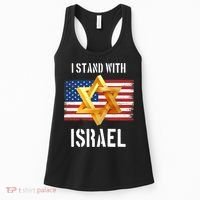 I Stand With Israel Israel Palestine Conflict Support Israel Women's Tank Top thumb 0
