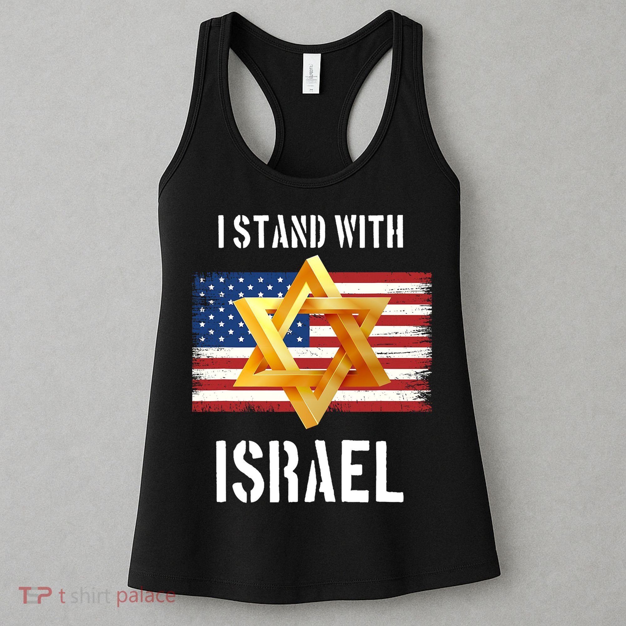 I Stand With Israel Israel Palestine Conflict Support Israel Women's Tank Top