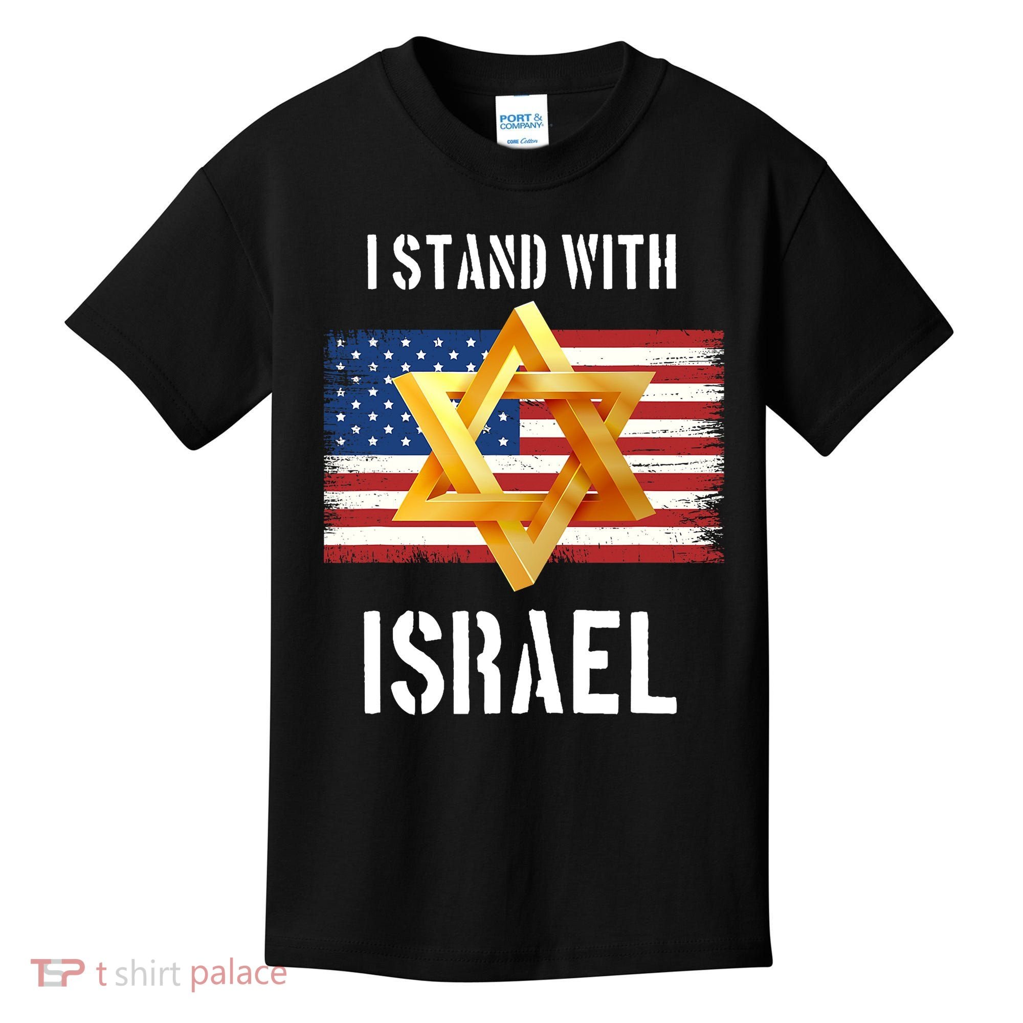 I Stand With Israel Israel Palestine Conflict Support Israel Kids T-Shirt