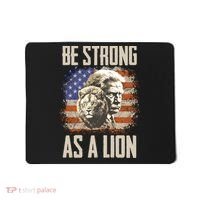 I Stand With Trump Be Strong As A Lion Mousepad thumb 0