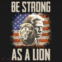 I Stand With Trump Be Strong As A Lion Mousepad thumb 1