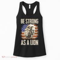 I Stand With Trump Be Strong As A Lion Women's Tank Top thumb 0