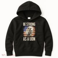 I Stand With Trump Be Strong As A Lion Kids Hoodie thumb 0