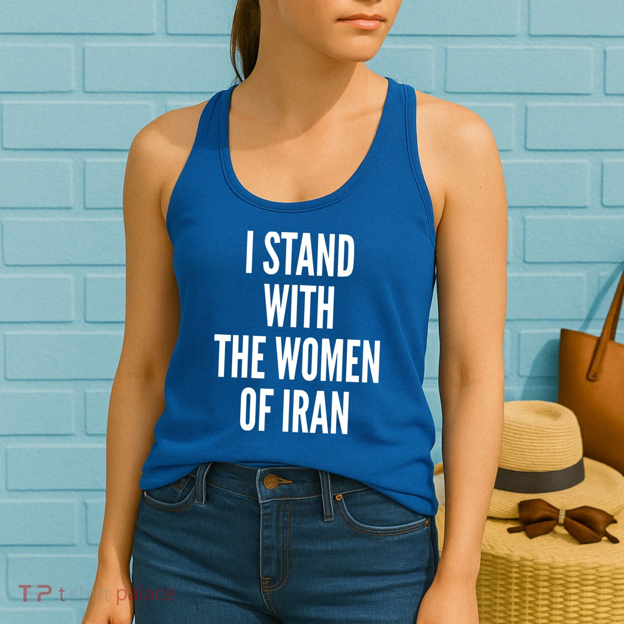 I Stand With The Women Of Iran Iranian Flag, #Freeiran FIST Women's Tank Top