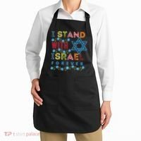 I Stand With Israel Forever/ Christians Supporting Jewish Apron thumb 2