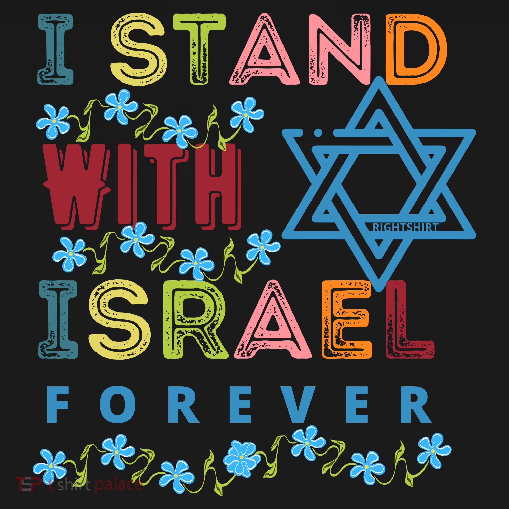 I Stand With Israel Forever/ Christians Supporting Jewish Women's Hoodie