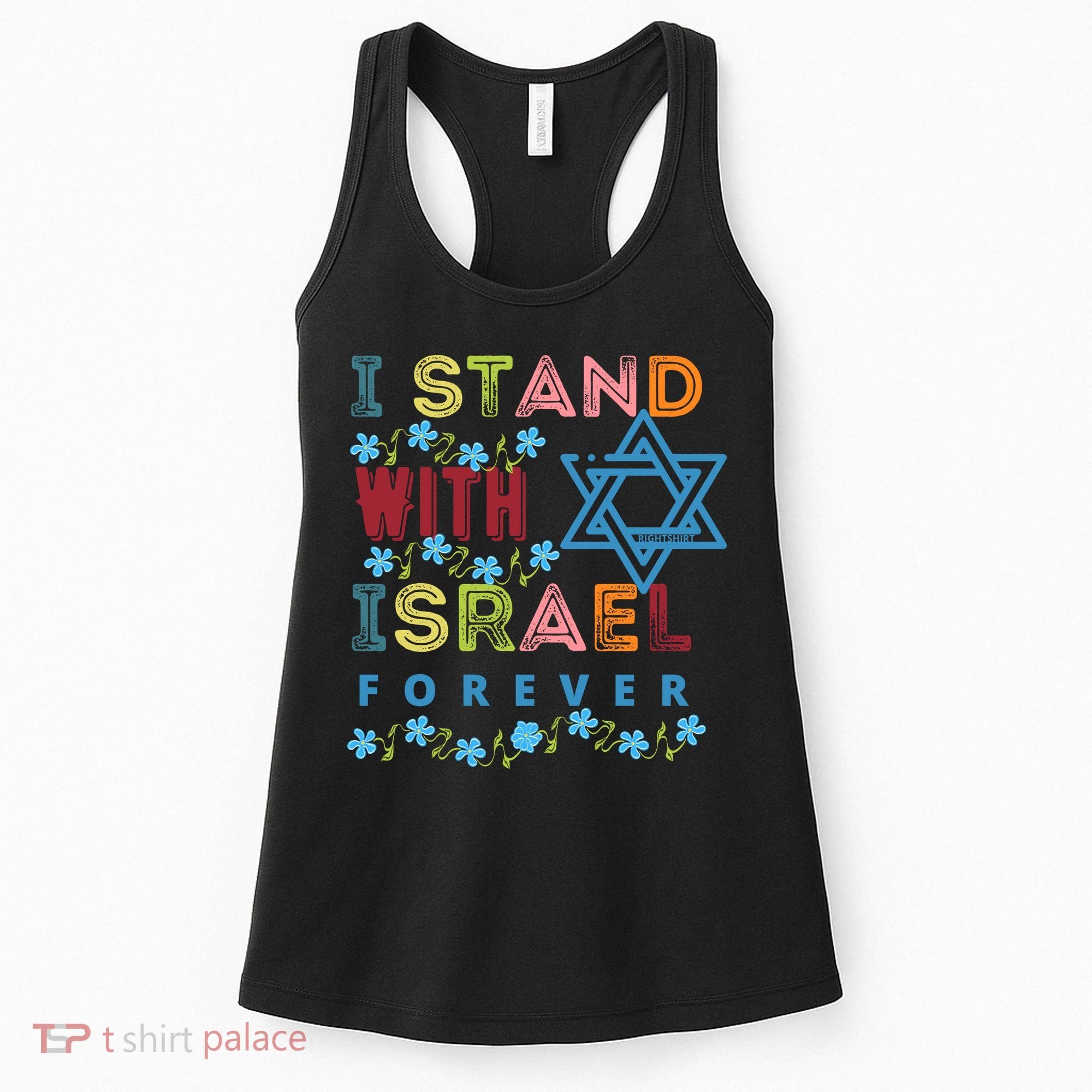 I Stand With Israel Forever/ Christians Supporting Jewish Women's Tank Top