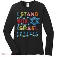I Stand With Israel Forever/ Christians Supporting Jewish Women's Long Sleeve Shirt thumb 0