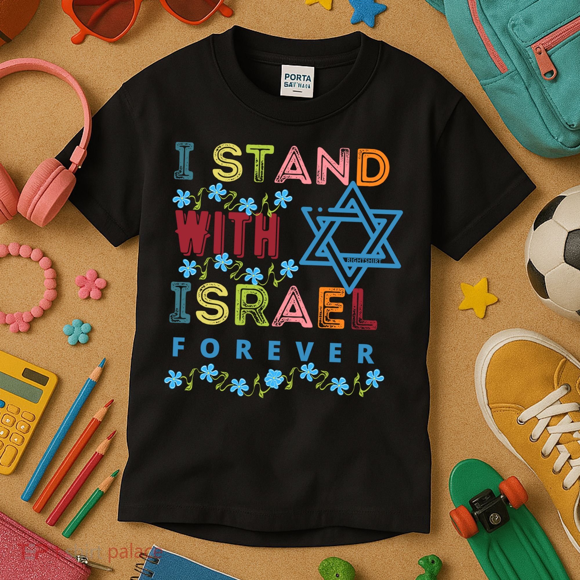 I Stand With Israel Forever/ Christians Supporting Jewish Kids T-Shirt