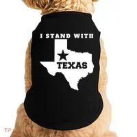 I Stand With Texas Doggie Tank thumb 0