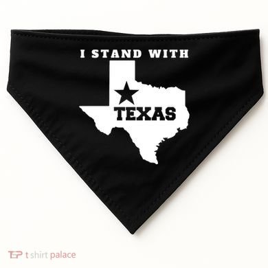I Stand With Texas USA-Made Doggie Bandana