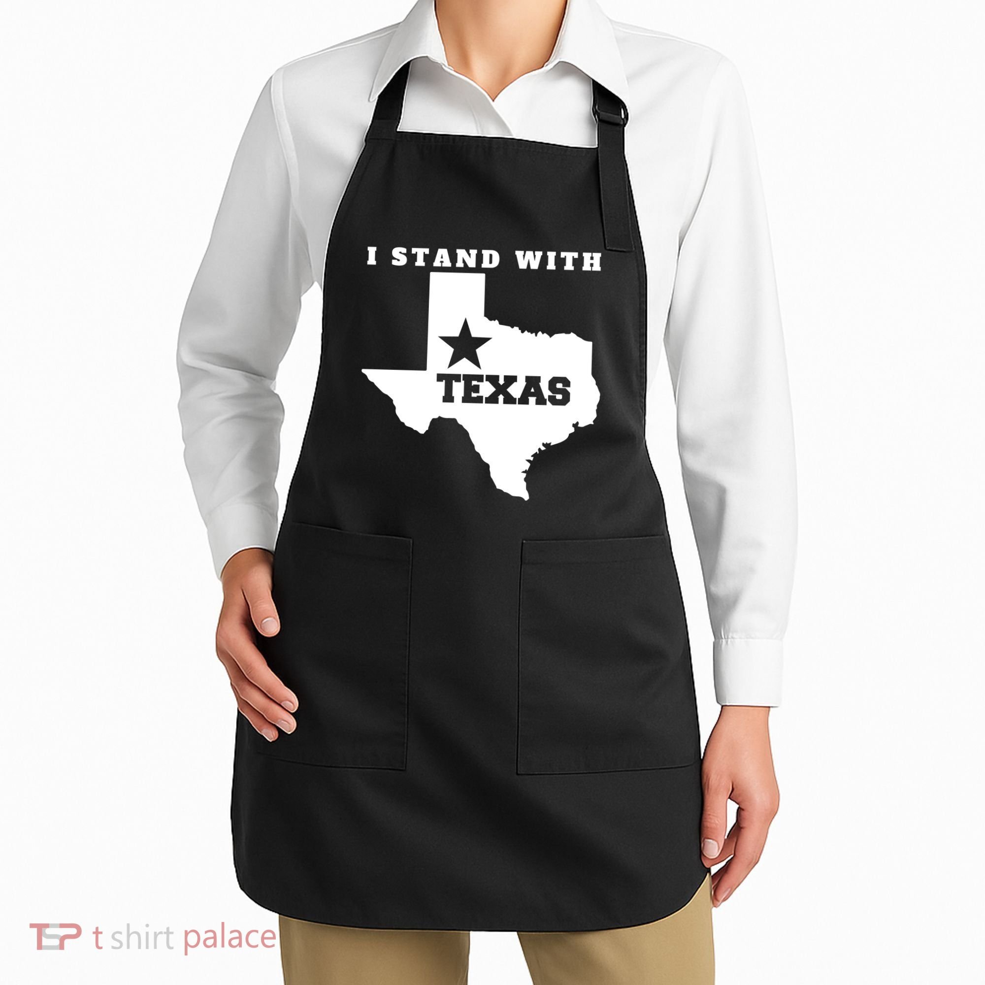 I Stand With Texas Apron