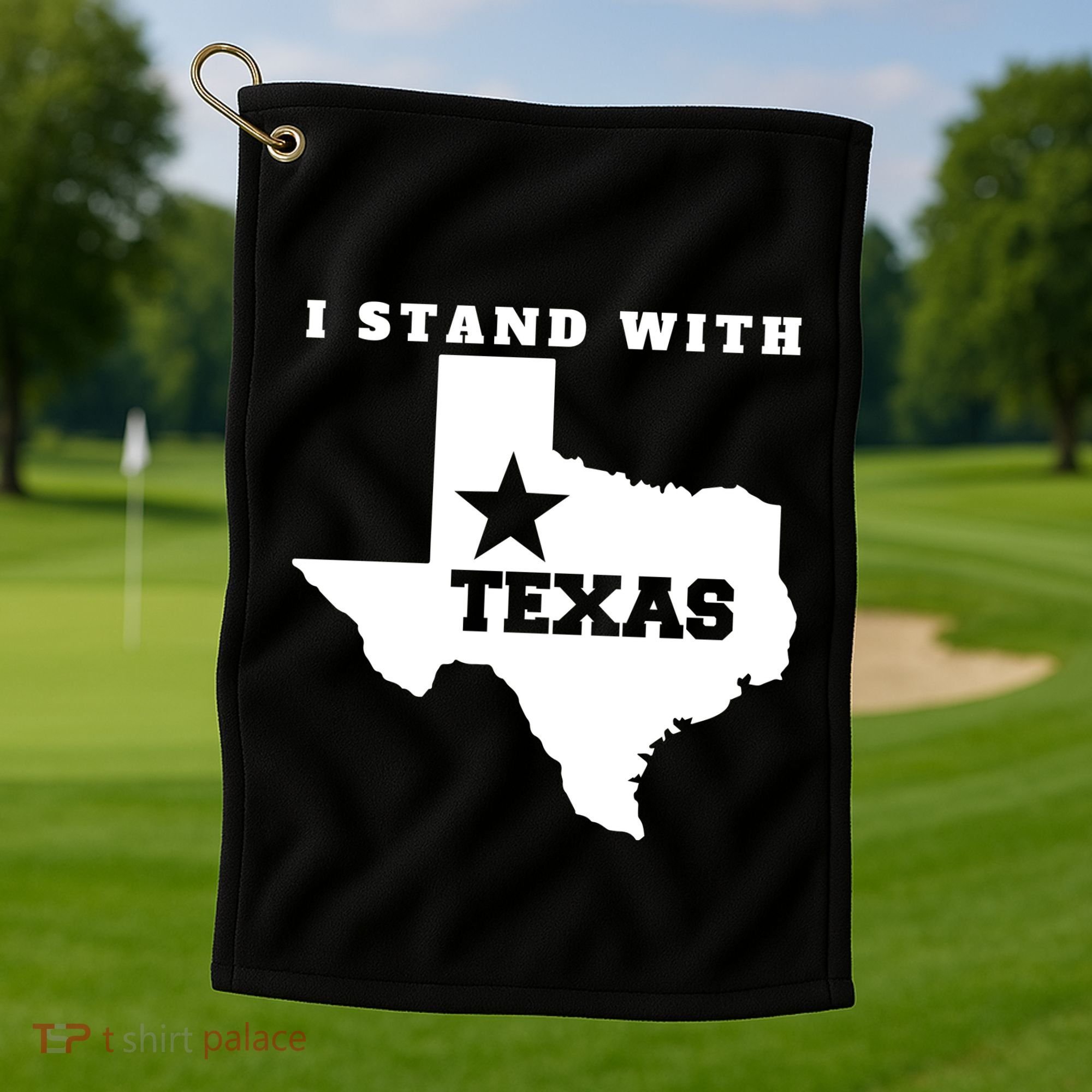 I Stand With Texas Golf Towel