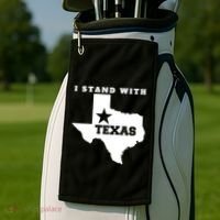 I Stand With Texas Golf Towel thumb 2