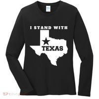 I Stand With Texas Women's Long Sleeve Shirt thumb 0