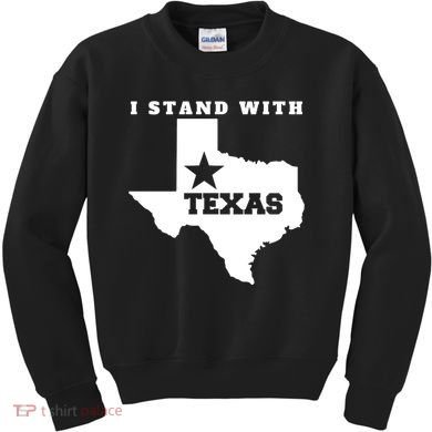 I Stand With Texas Kids Sweatshirt