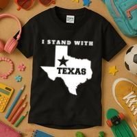 I Stand With Texas Kids T-Shirt thumb 3