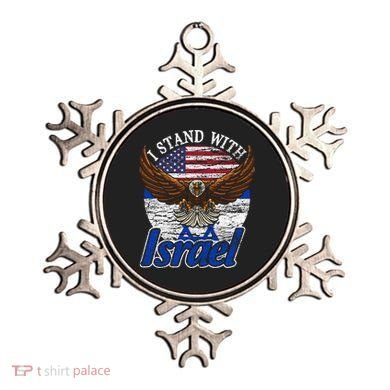 I Stand With Israel Eagle Flag Design Ornament