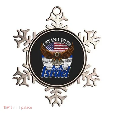 I Stand With Israel Eagle Flag Design Ornament