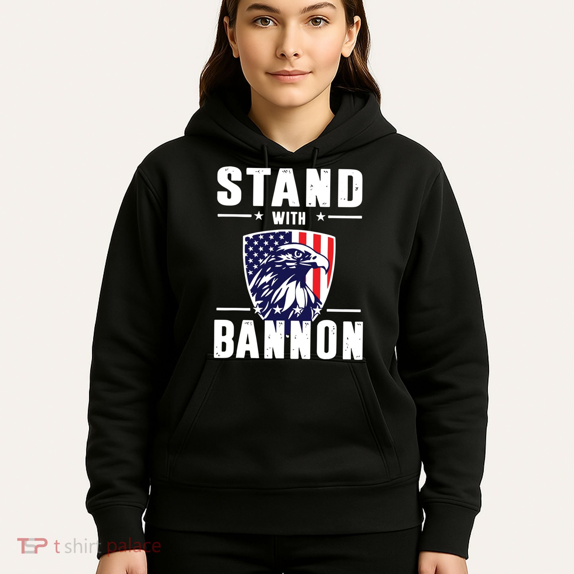I Stand With Bannon Patriotic Hoodie
