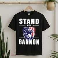 I Stand With Bannon Patriotic T-Shirt thumb 2