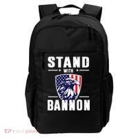 I Stand With Bannon Patriotic Backpack thumb 0