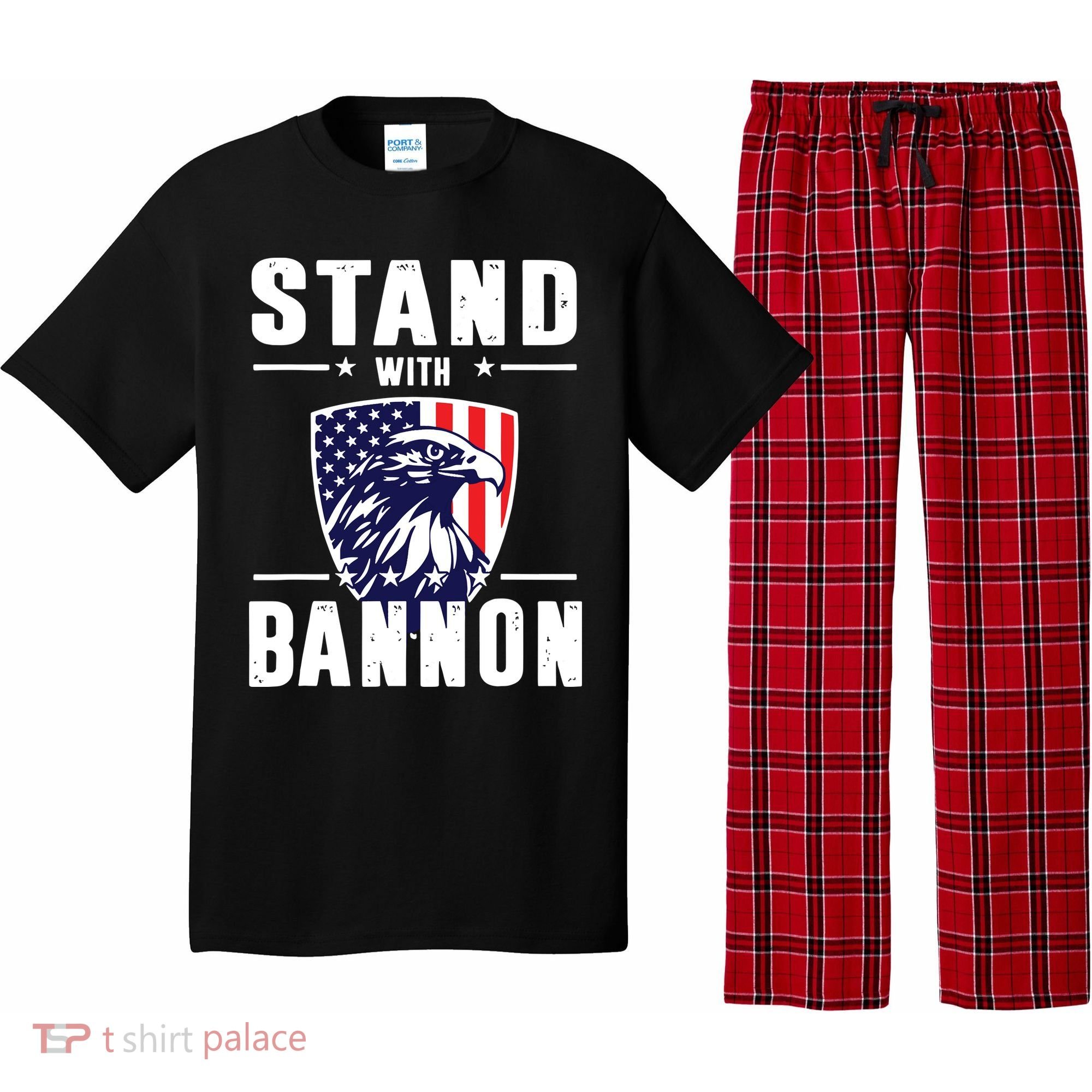 I Stand With Bannon Patriotic Pajama Set