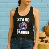 I Stand With Bannon Patriotic Women's Tank Top thumb 2
