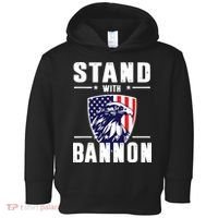 I Stand With Bannon Patriotic Toddler Hoodie thumb 0