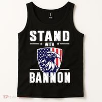 I Stand With Bannon Patriotic Tank Top thumb 2