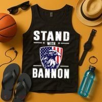 I Stand With Bannon Patriotic Tank Top thumb 4