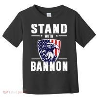 I Stand With Bannon Patriotic Toddler T-Shirt thumb 0