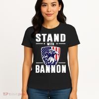 I Stand With Bannon Patriotic Women's T-Shirt thumb 4