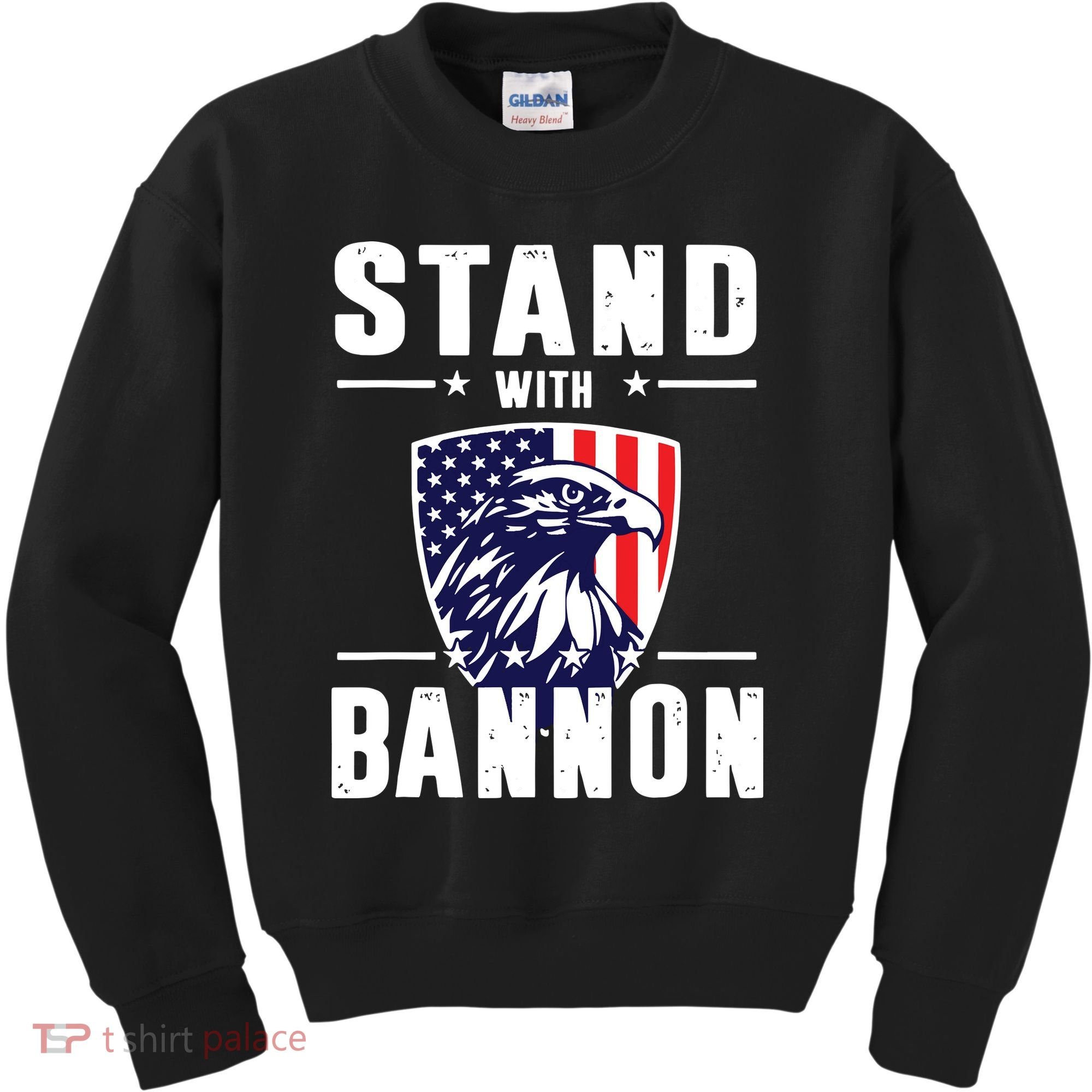 I Stand With Bannon Patriotic Kids Sweatshirt