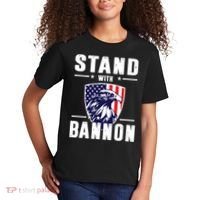 I Stand With Bannon Patriotic Kids T-Shirt thumb 2