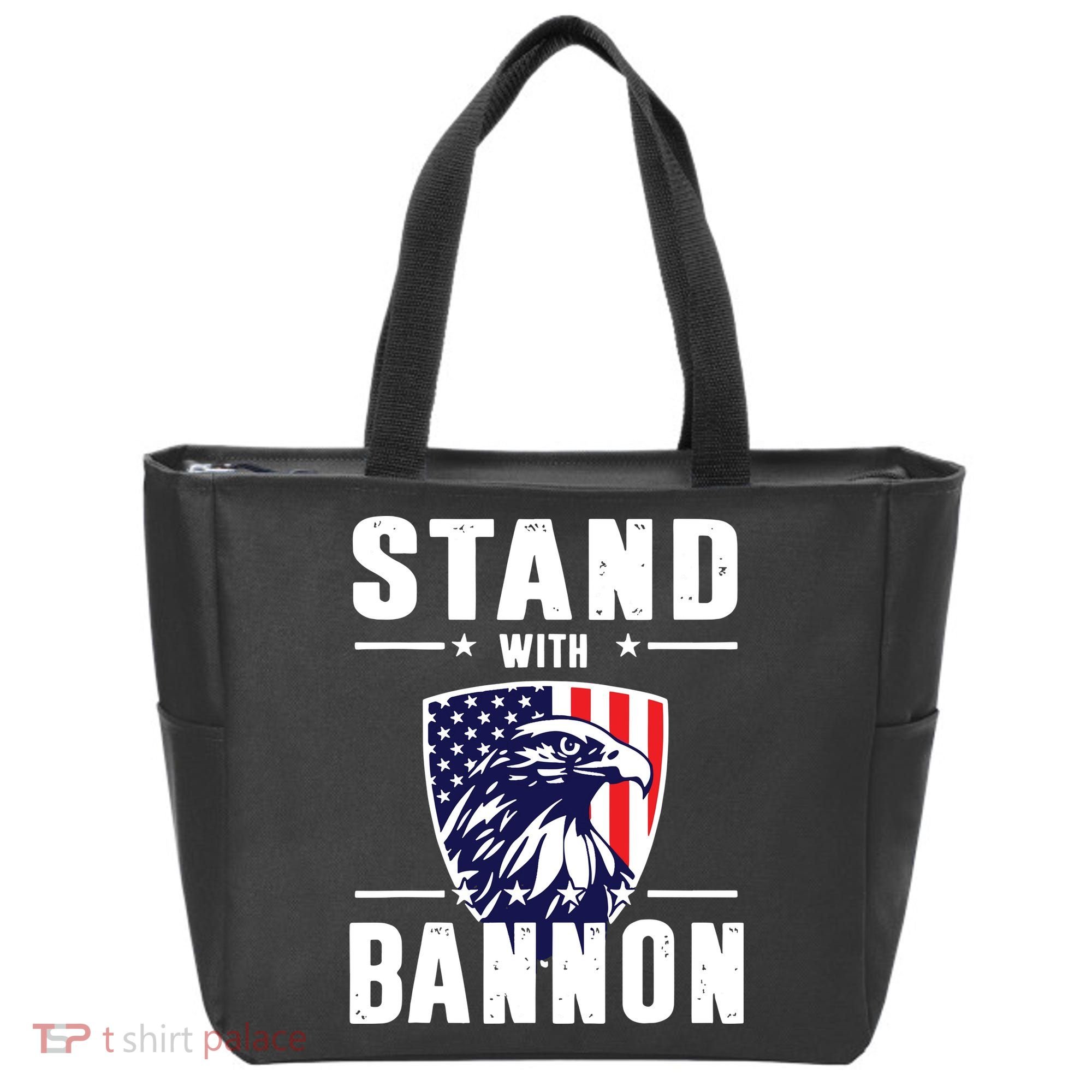 I Stand With Bannon Patriotic Tote Bag