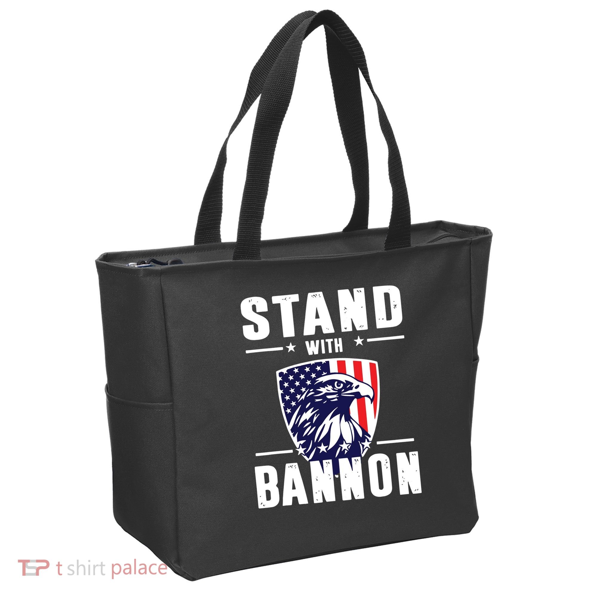 I Stand With Bannon Patriotic Tote Bag