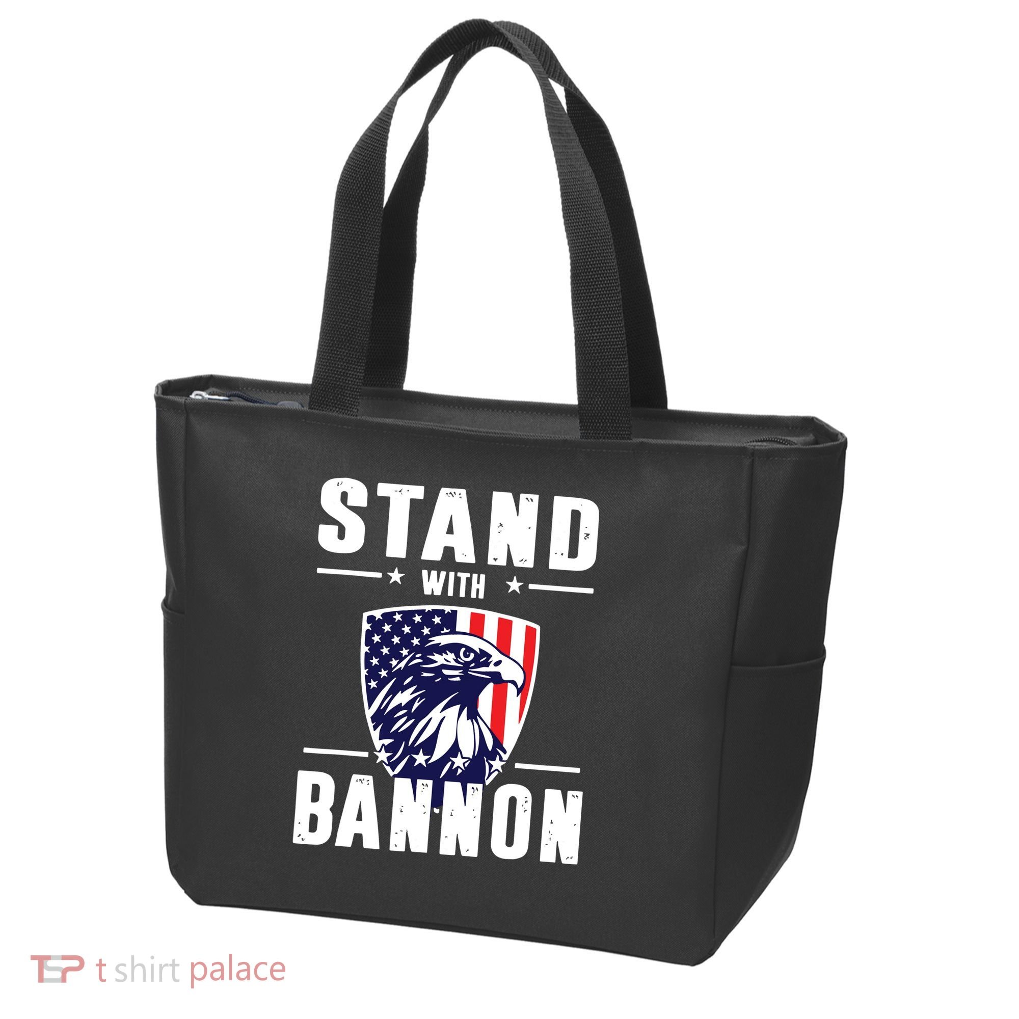 I Stand With Bannon Patriotic Tote Bag