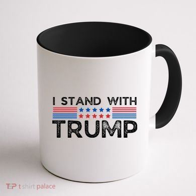 I Stand With President Trump Coffee Mug back