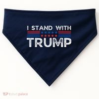 I Stand With President Trump USA-Made Doggie Bandana thumb 0