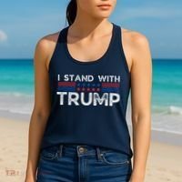 I Stand With President Trump Women's Tank Top thumb 2